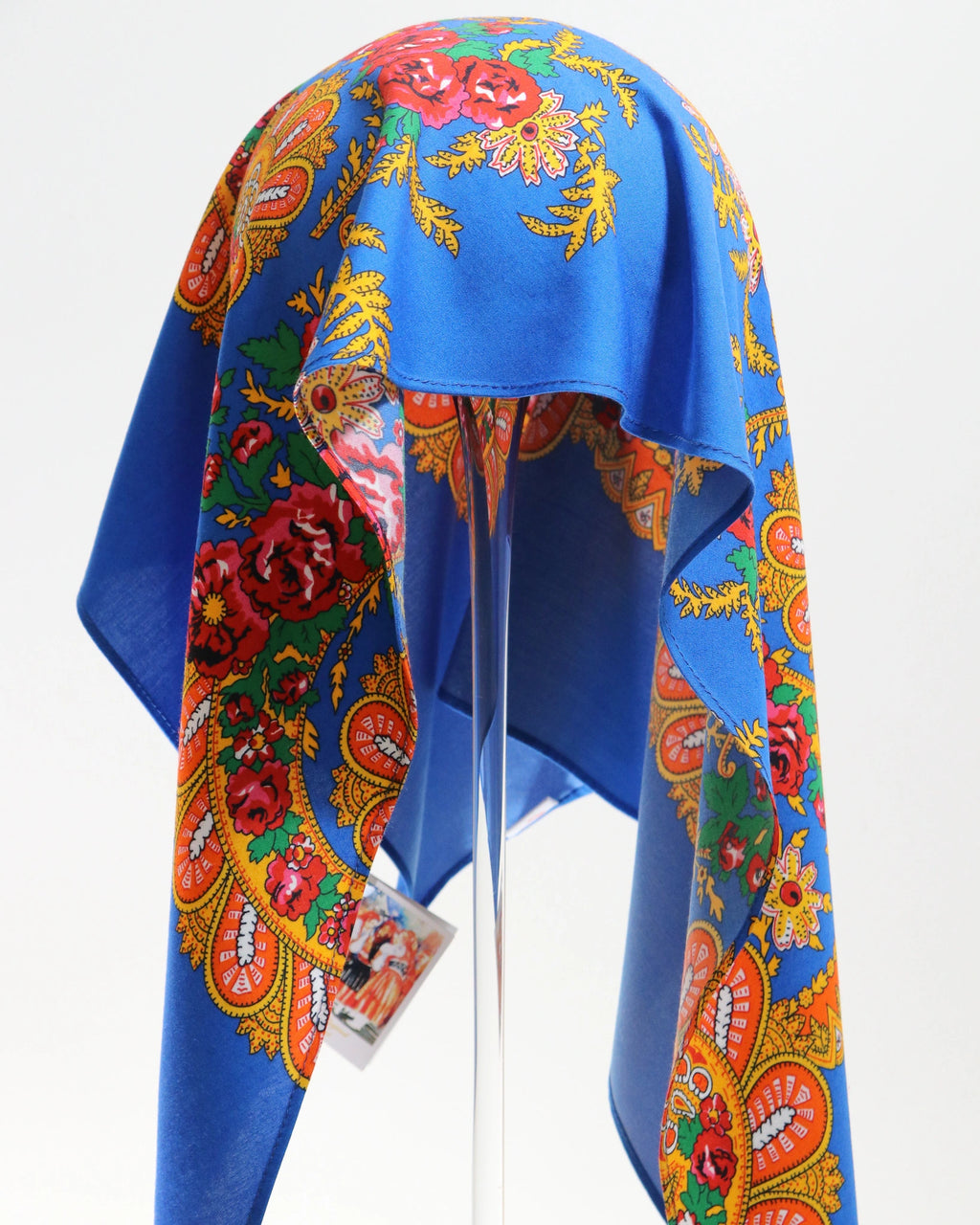 Lenço de Viana - Tipo Vianense - Meio Lenço Vianense sem Franja - Azul Porto