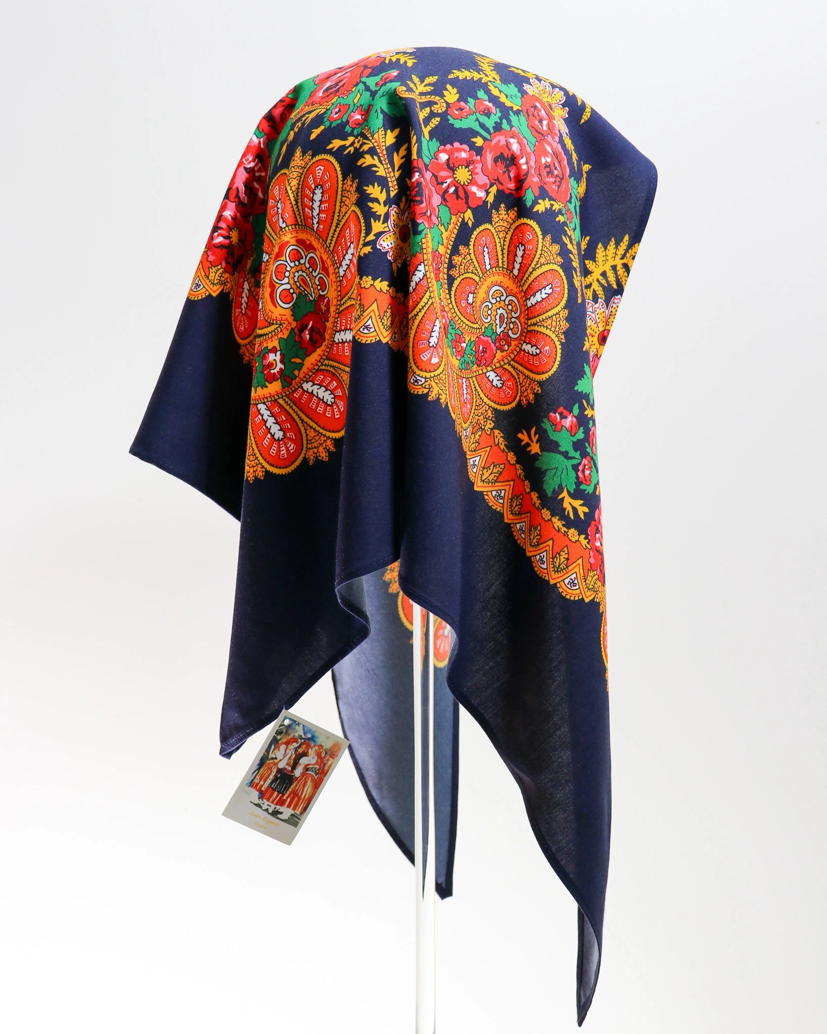 Lenço de Viana - Tipo Vianense - Meio Lenço Vianense sem Franja - Vermelho