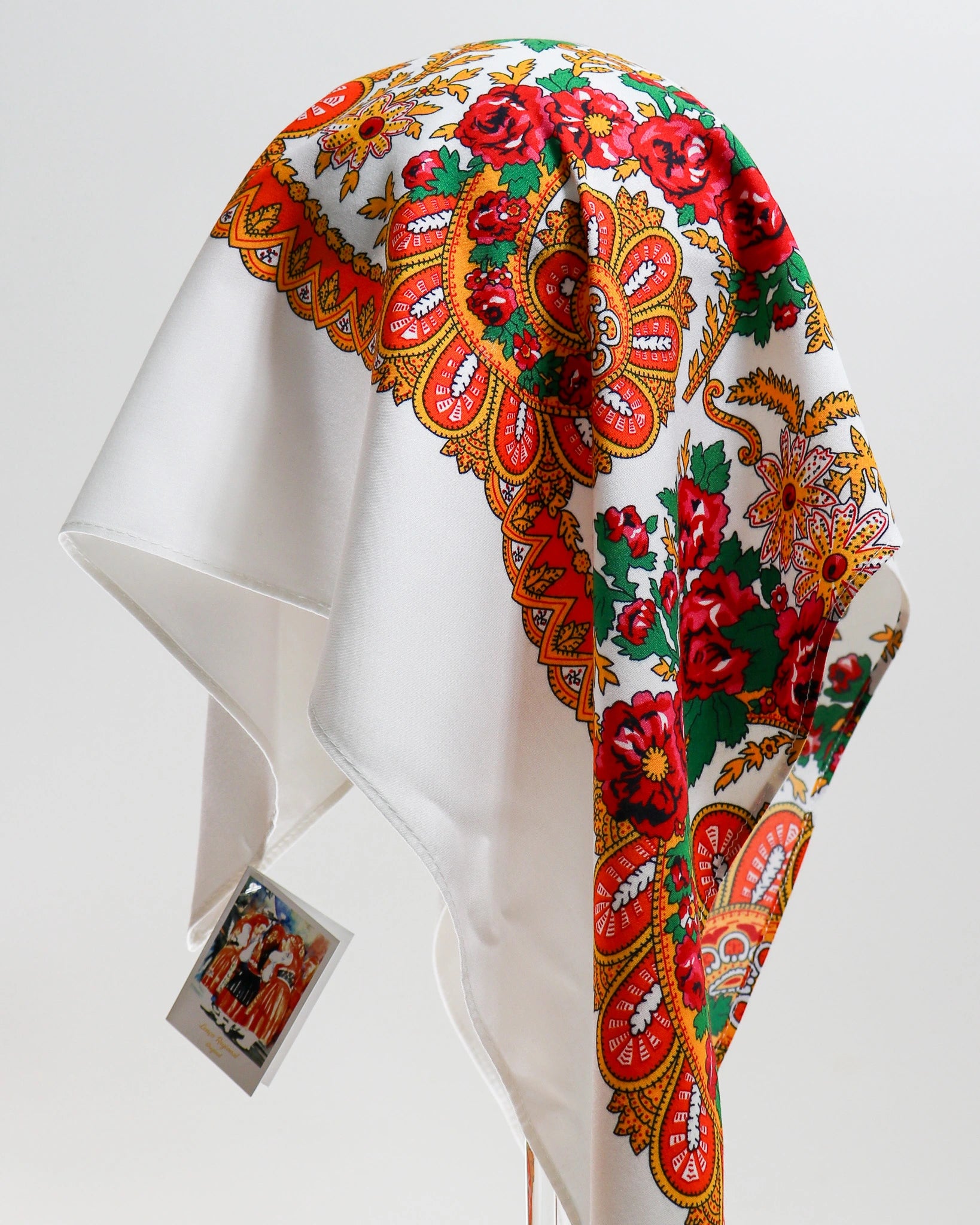 Lenço de Viana - Tipo Vianense - Meio Lenço Vianense sem Franja - Branco