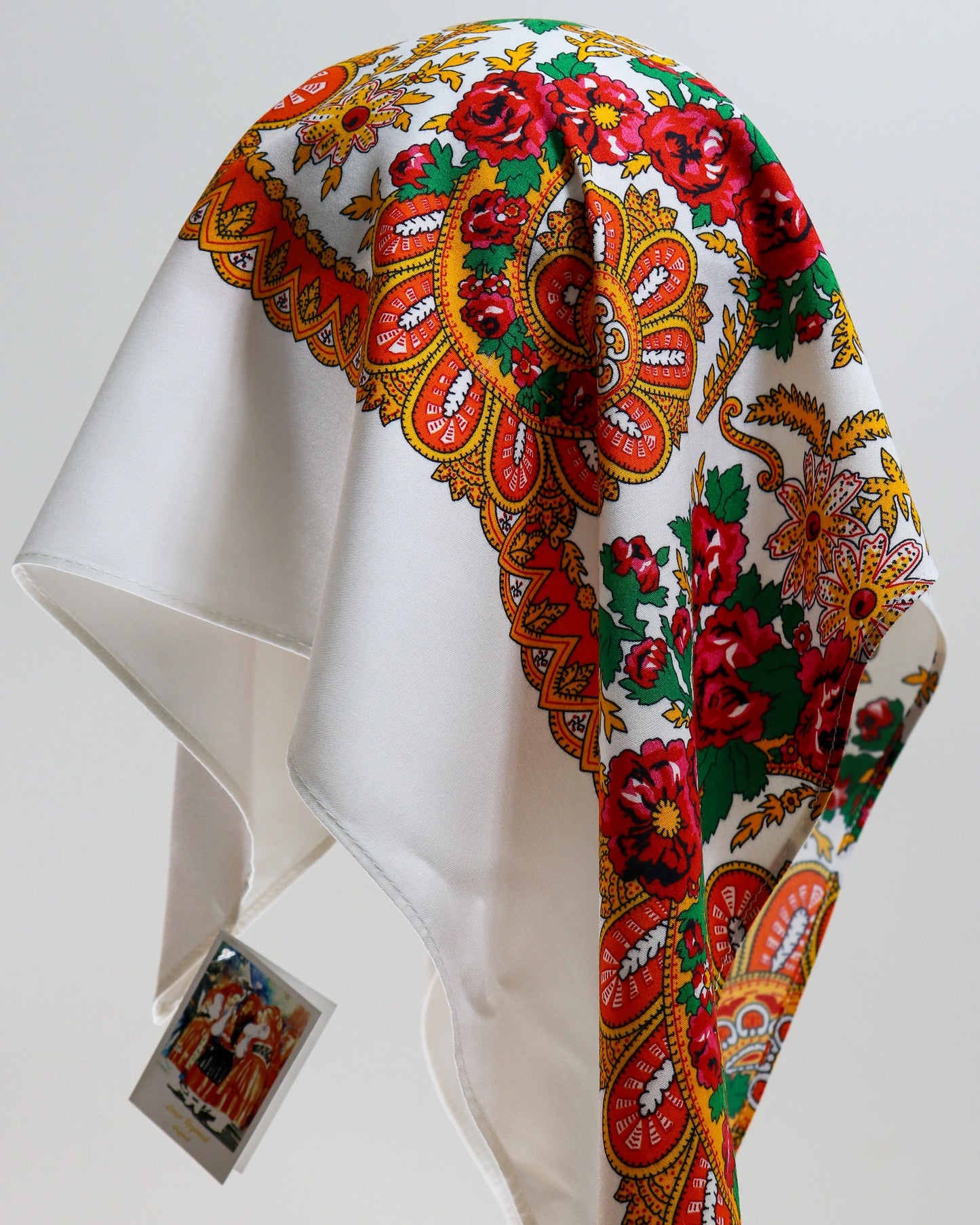 Lenço de Viana - Tipo Vianense - Meio Lenço Vianense sem Franja - Branco