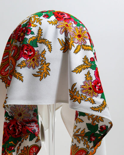 Lenço de Viana - Tipo Vianense - Meio Lenço Vianense sem Franja - Branco