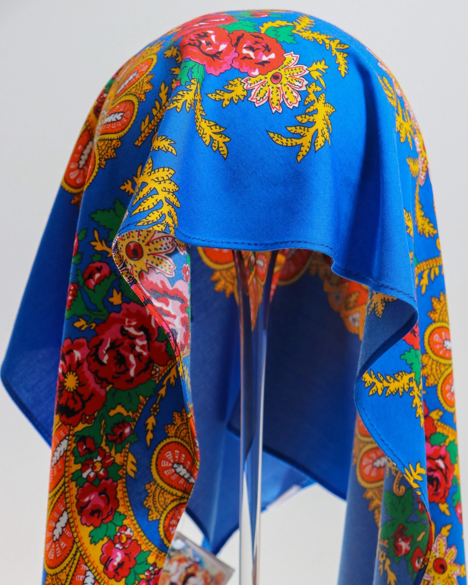 Lenço de Viana - Tipo Vianense - Meio Lenço Vianense sem Franja - Azul Porto