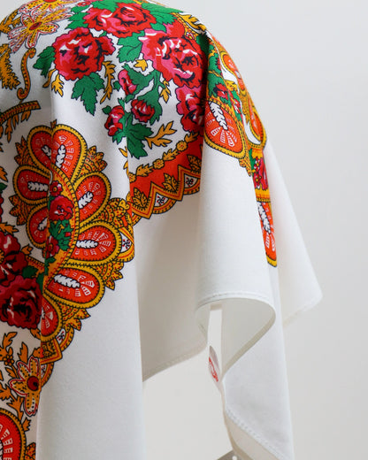 Lenço de Viana - Tipo Vianense - Meio Lenço Vianense sem Franja - Branco