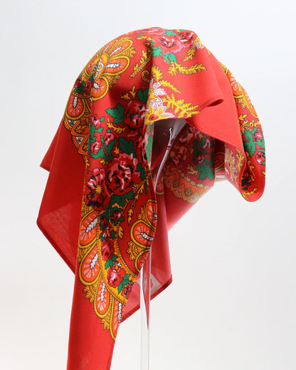 Lenço de Viana - Tipo Vianense - Meio Lenço Vianense sem Franja - Vermelho