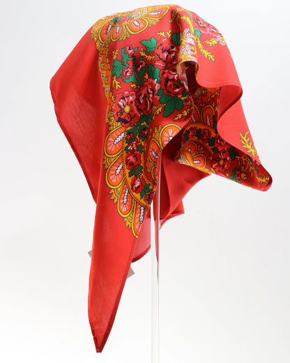 Lenço de Viana - Tipo Vianense - Meio Lenço Vianense sem Franja - Vermelho