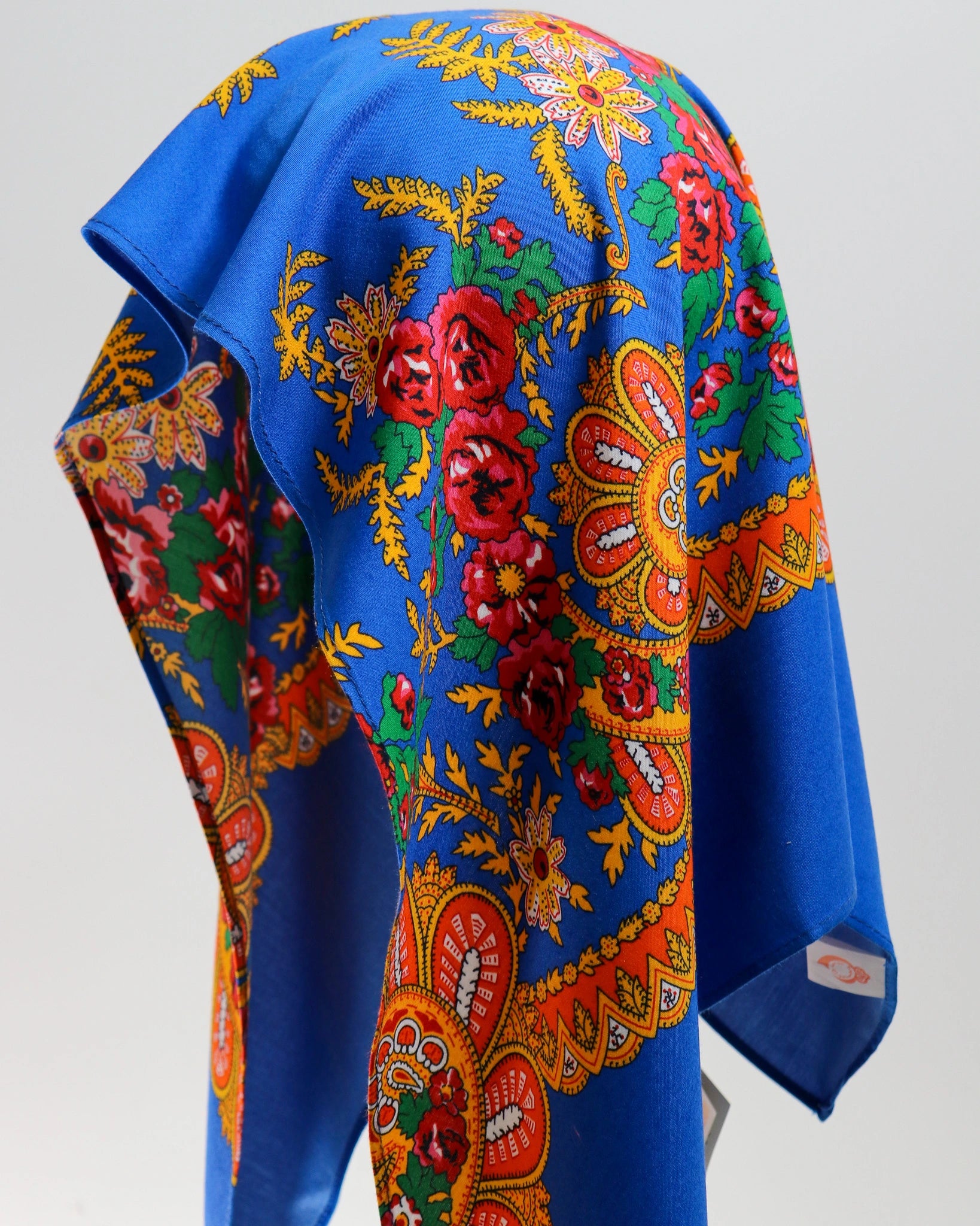 Lenço de Viana - Tipo Vianense - Meio Lenço Vianense sem Franja - Azul Porto