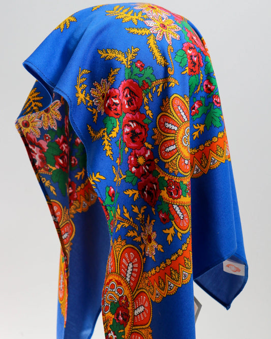 Lenço de Viana - Tipo Vianense - Meio Lenço Vianense sem Franja - Azul Porto