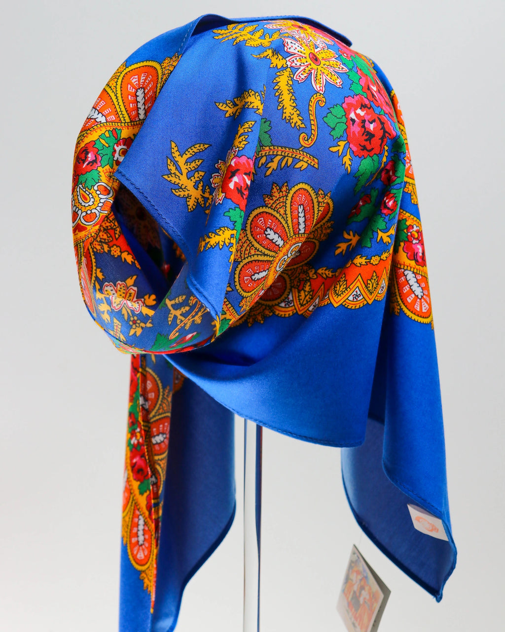 Lenço de Viana - Tipo Vianense - Meio Lenço Vianense sem Franja - Azul Porto