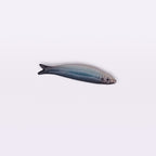 Ceramic Sardine Fridge Magnet