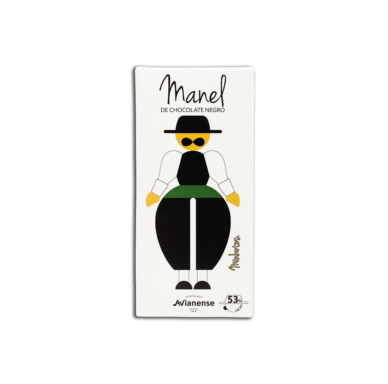 Manel Minhotos - Tablete Chocolate Negro - Chocolate Avianense 100 g