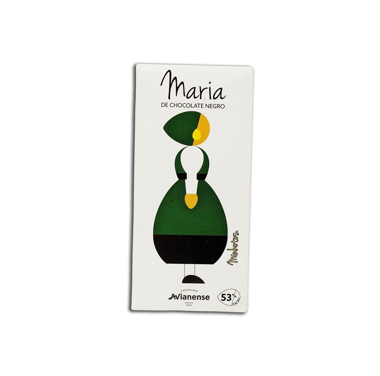 Maria Minhotos - Tablete Chocolate Negro - Chocolate Avianense 100 g